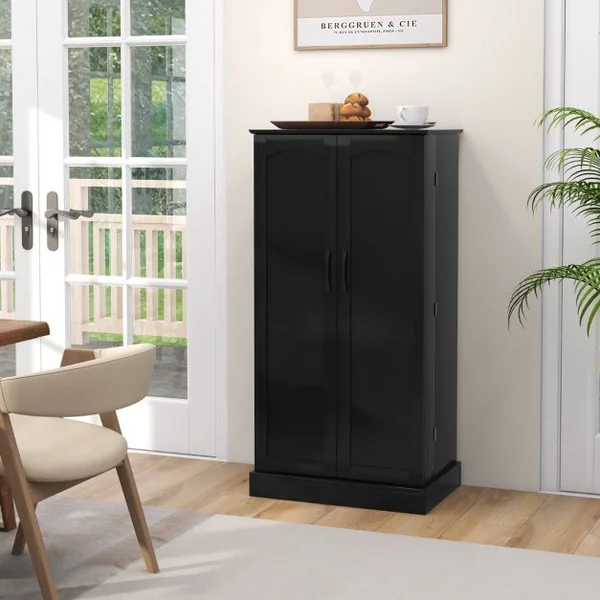 Meuble de Rangement 120 cm Armoire de Rangement de Cuisine à 2 Portes Dispositifs Anti-basculement Blanc/Noir/Gris/Vert