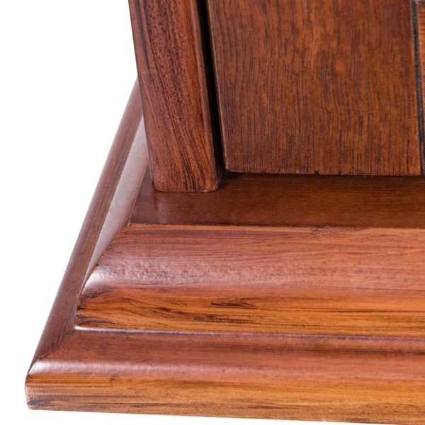 Meuble de Rangement Armoire Multimédia en Bois Rustique avec 2 Portes en Verre et Étagères Réglables pour 100 CD DVD