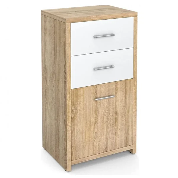 Meuble de Rangement avec 3 Tiroirs 40 x 30 x 77,5 cm (L x l x H) Utilisation Polyvalente Table d'Appoint Table de Chevet de Style Moderne
