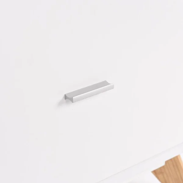 Meuble pour TV Jusqu’à 60" Console TV Moderne Centre de Divertissement Rangement 2 Étagères 2 Armoires Trous de Gestion