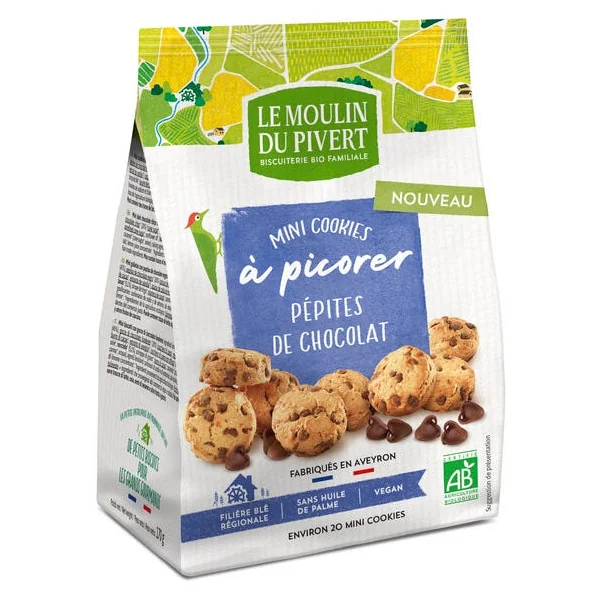 Mini cookies pépites de chococlat 170g