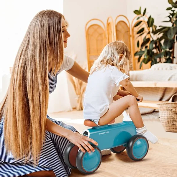 Mini Moto Scooter Vélo d’équilibre Balance pour Bébé 12 à 24 Mois Garçon et Fille Bleu
