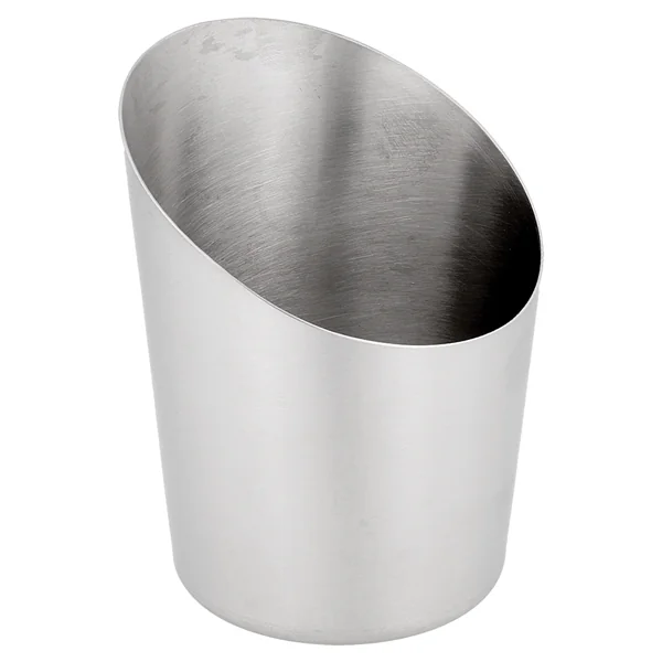 MINI RÉCIPIENTS À FRITES TRONQUÉS, LISSES "ARTINOX" Ø 8,5x8,5 CM ARGENTE INOX (12 UNITÉ) - Garcia de Pou