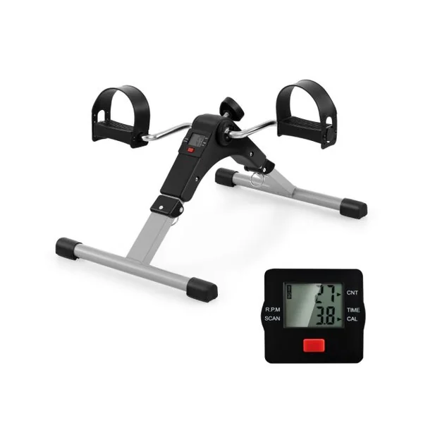 Mini Vélo d'Appartement Pliable pour Exercices Pédalier d'Appartement avec Résistance Réglable pour Entraînement Ecran LCD Noir