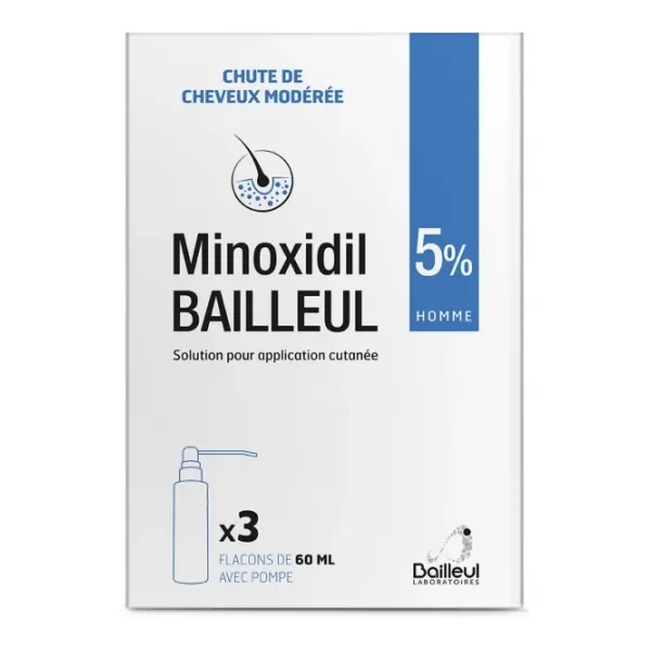 Minoxidil Bailleul 5% 3 x 60 ml