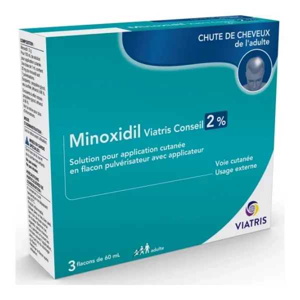Minoxidil Mylan Viatris 2 % 3 x 60 ml