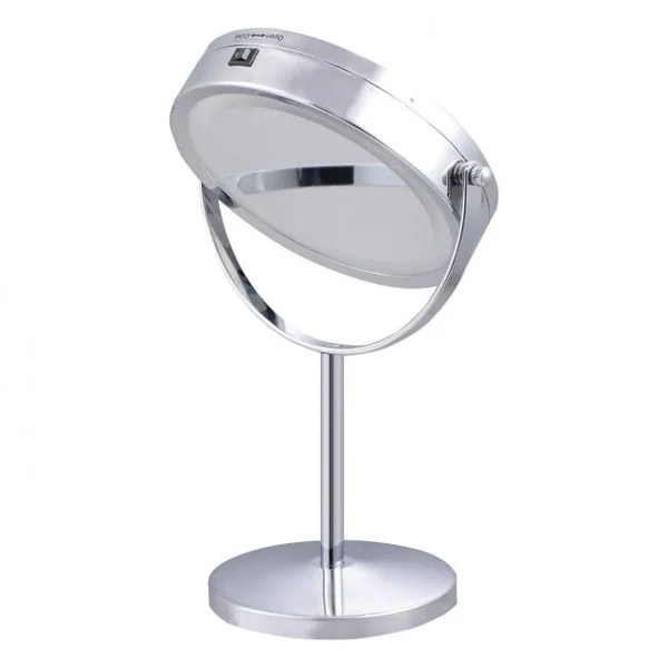 Miroir Maquillage Cosmétique Grossissement X5 avec Lumières LED Rotation à 360 degrés pour Maquillage Rasage Epilation Maison ou Voyage