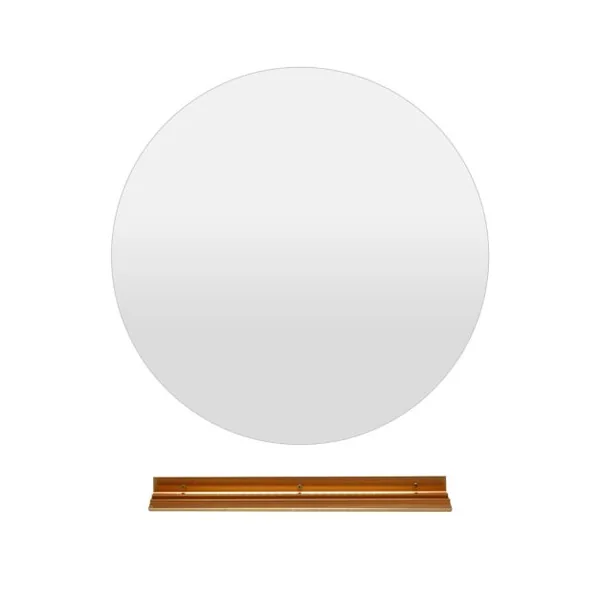 Miroir Mural Rétroéclairé LED de 60cm Lumières à Intensité Variable en Continu 3 Couleurs Désembuage Automatique Mémoire Réflexion HD