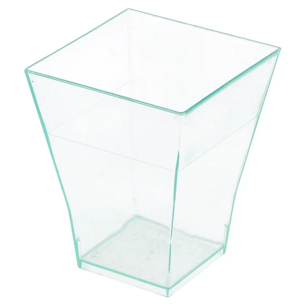 MISE EN BOUCHE RÉUTILISABLES "BOUQUET" 4,5x4,5x5,5 CM VERT D"EAU PS (576 UNITÉ) - Garcia de Pou
