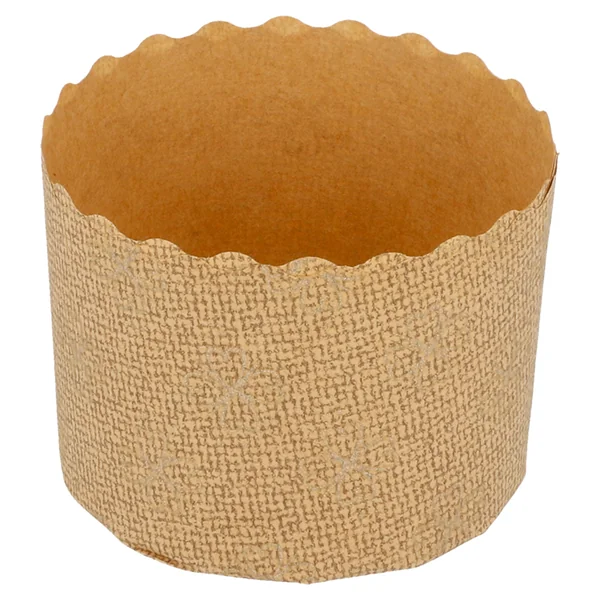 MOULES CUISSON PANETTONE 135 G/M2 Ø 6x4,5 CM MARRON CELLULOSE (2000 UNITÉ) - Garcia de Pou