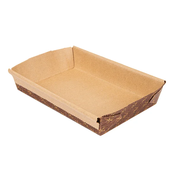 MOULES CUISSON PTISSERIE LAMINÉS 165 G/M2 16,8x10,9x3,8 CM MARRON PAPIER (402 UNITÉ) - Garcia de Pou