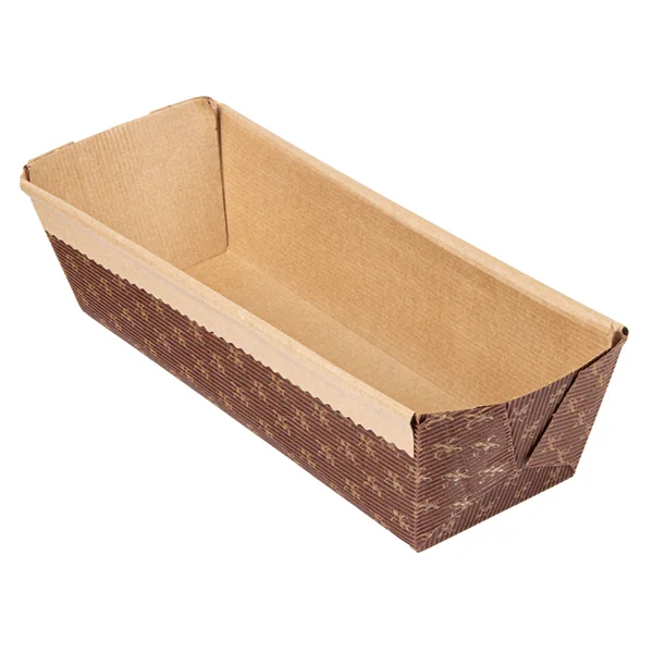 MOULES CUISSON PTISSERIE LAMINÉS 165 G/M2 24x8x7 CM MARRON PAPIER (240 UNITÉ) - Garcia de Pou