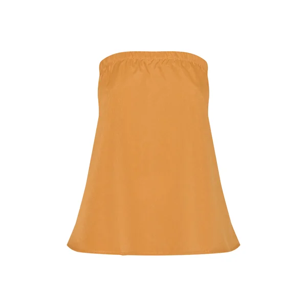 Moutarde Top Bandeau Long Tissé Moutarde Foncé
