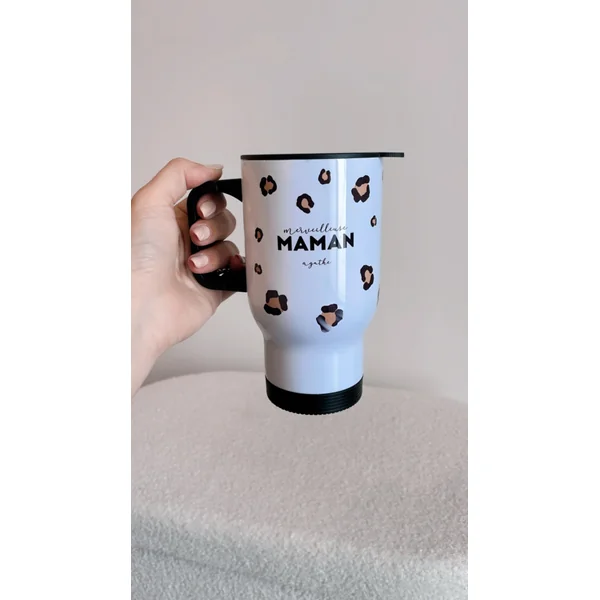 Mug Isotherme Personnalisé Léopard