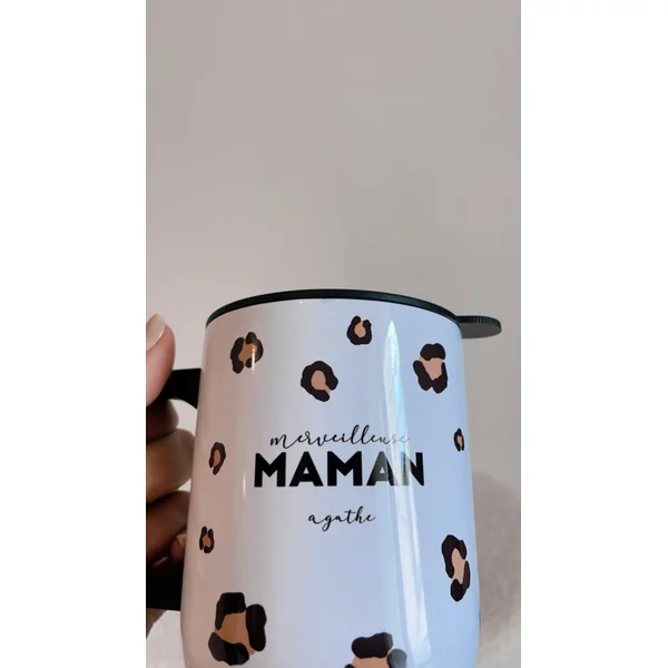Mug Isotherme Personnalisé Léopard
