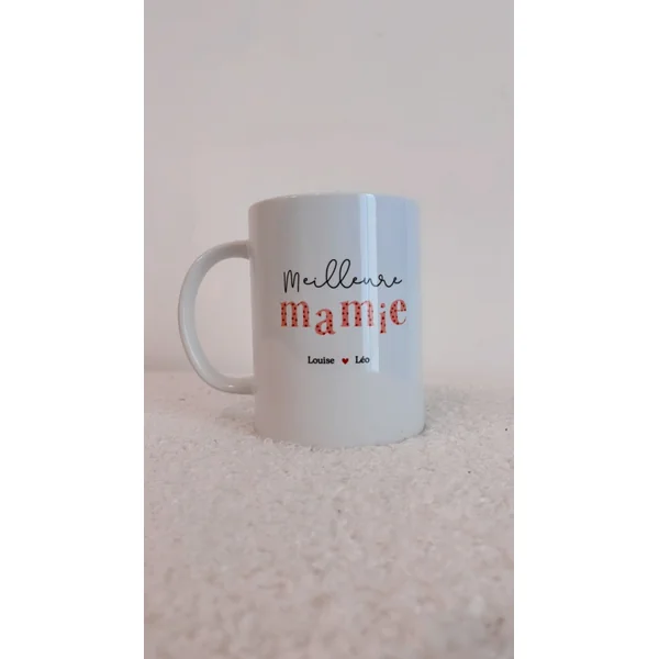 Mug Personnalisé "Merveilleuse Mamie" – Un Cadeau Rempli d’Amour 💛