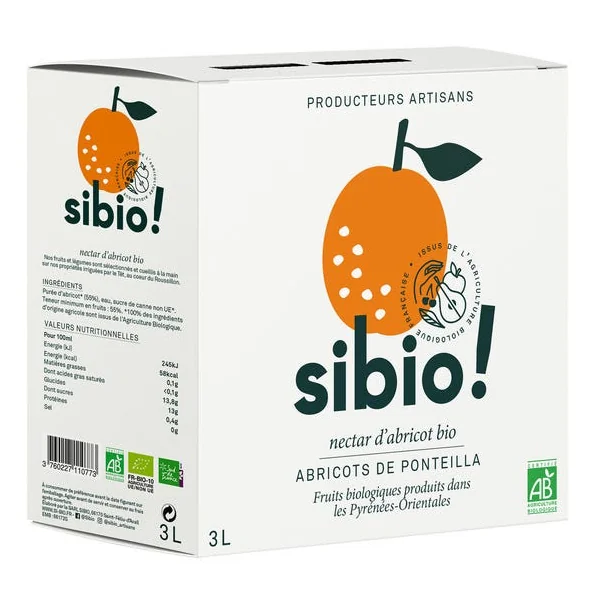 Nectar abricot - bib 3L