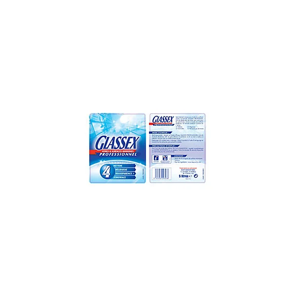 Nettoyant vitres et surfaces modernes Glassex professionnel 5L