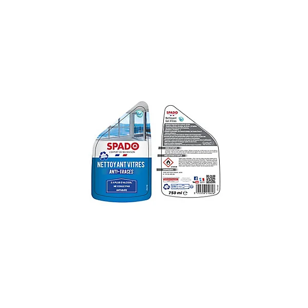 Nettoyant vitres gel anti-traces Spado 750 ml