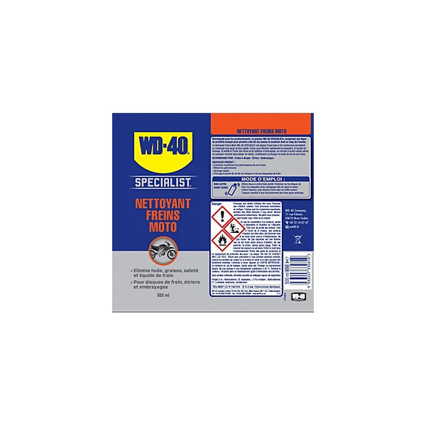 Nettoyants freins de moto WD40 500 ml