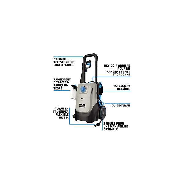 Nettoyeur haute pression Mac Allister M3 2200W 155 bars