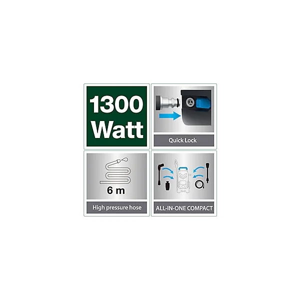 Nettoyeur haute pression Mac Allister MPWP100D-2 1300 W