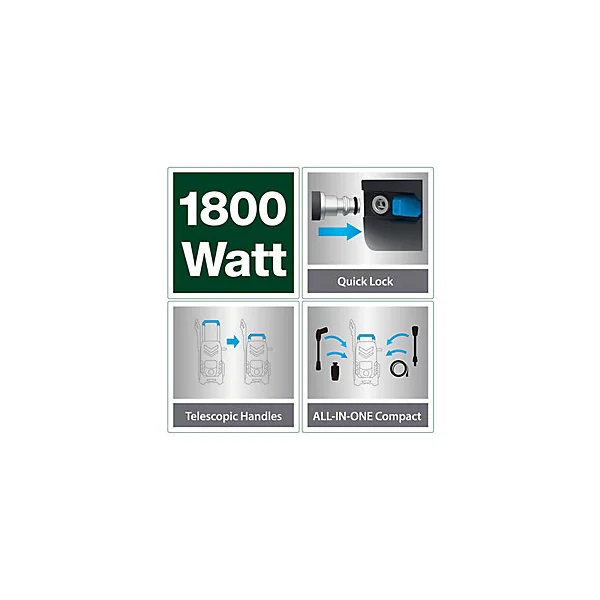 Nettoyeur haute pression Mac Allister MPWP1800-3 1800 W