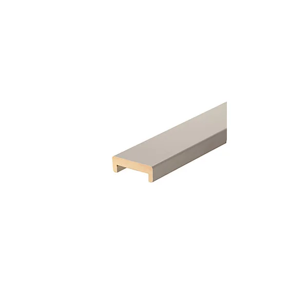 Nez de cloison MDF blanc 19 x 68 mm L.2,58 m