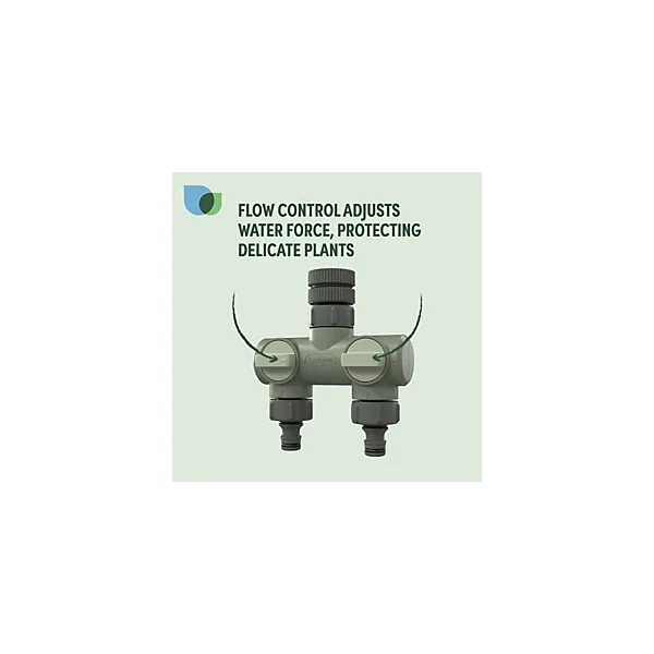 Nez de robinet 2 voies GoodHome en plastique