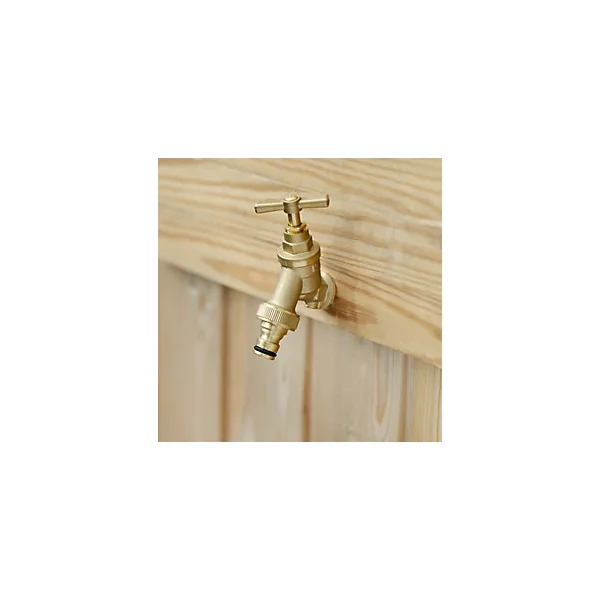 Nez de robinet laiton GoodHome coloris or