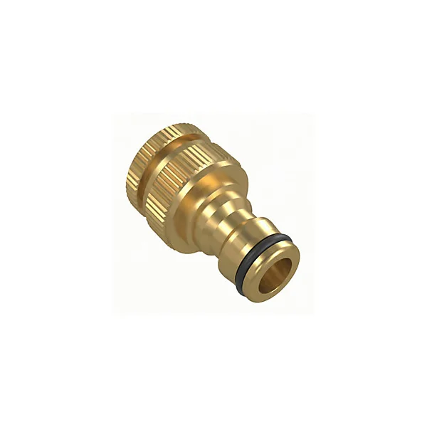 Nez de robinet laiton GoodHome coloris or