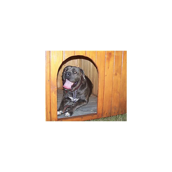 Niche pour chien en bois 0,96 m² avec toit bitumé et plancher Habrita