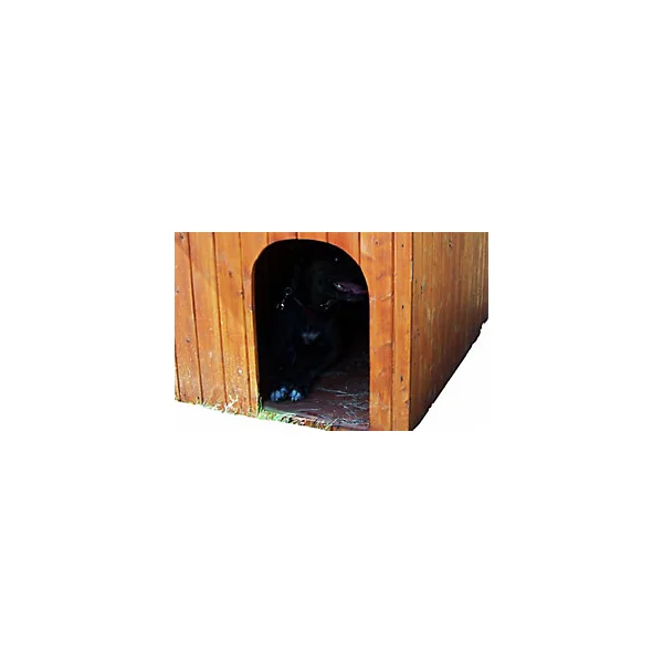 Niche à chien 1,17m² en bois avec toit bitumé et plancher Habrita