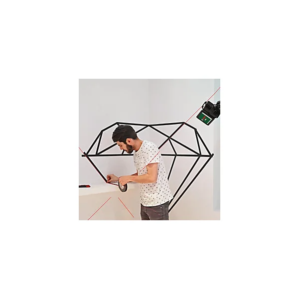 Niveau laser alignement croix Bosch Quigo rouge 10 m