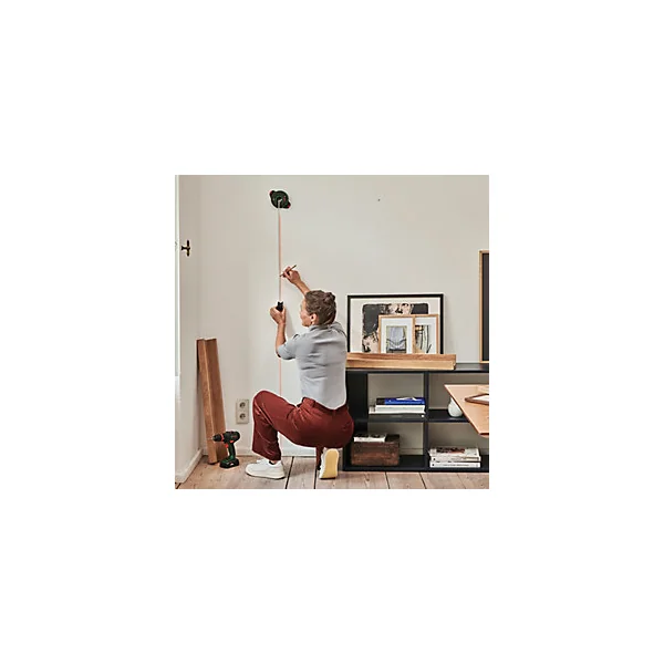Niveau laser avec mètre ruban (2m) intégré Bosch Atino laser ligne 2,2 m, faisceau rouge, laser classe 2