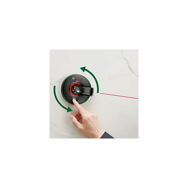 Niveau laser avec mètre ruban (2m) intégré Bosch Atino laser ligne 2,2 m, faisceau rouge, laser classe 2