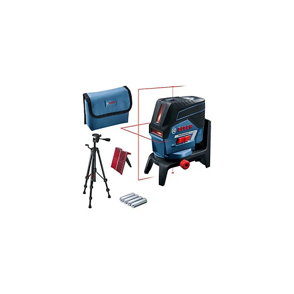 Niveau laser en croix Bosch GCL 2-50 C rouge + support RM2 + trépied BT 150