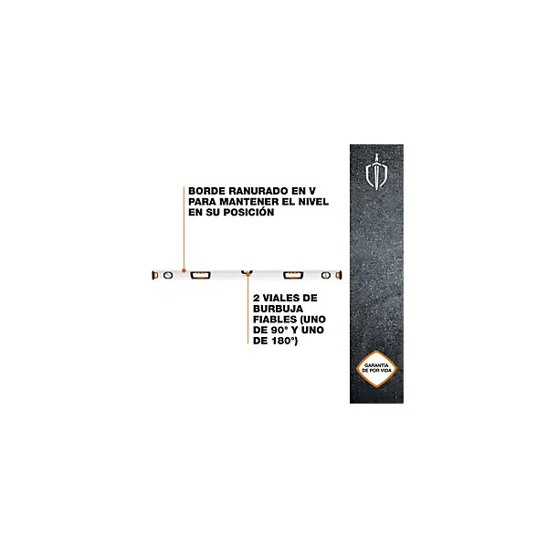 Niveau rectangle Magnusson 120 cm Aluminium