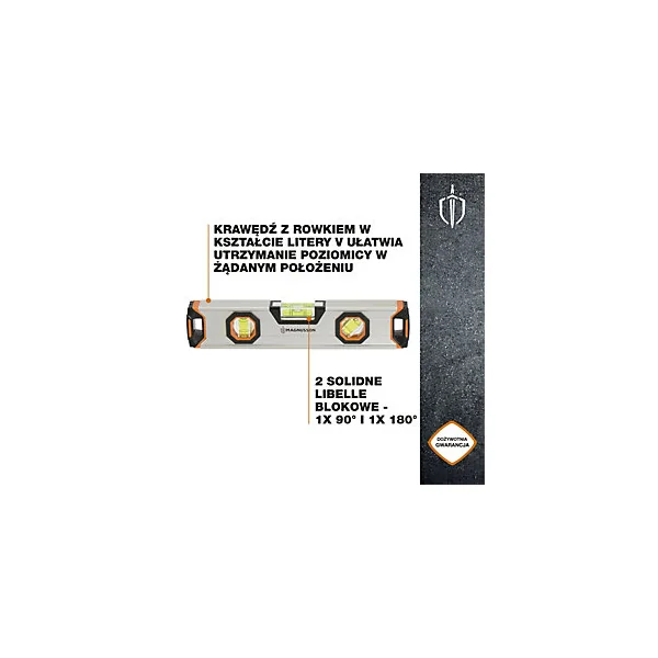 Niveau torpedo magnétique Magnusson 22,5 cm