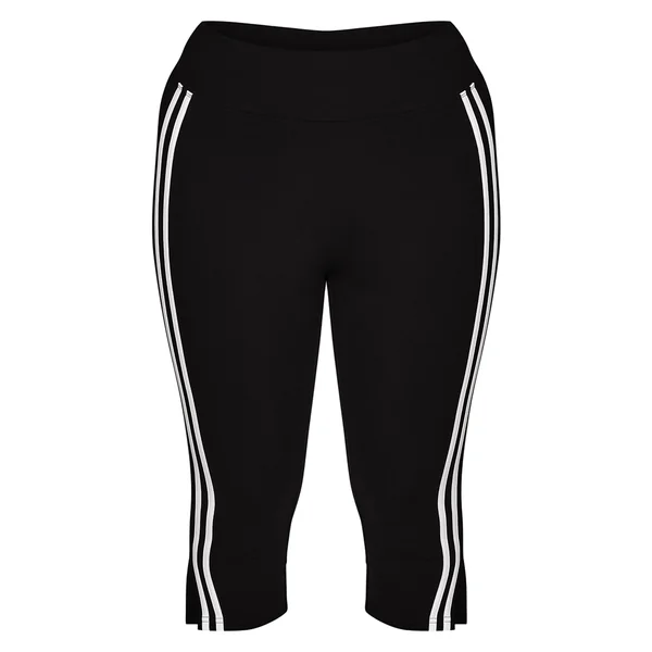 Noir Capri Sculptant À Détails De Bandes Contrastées Shape