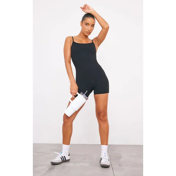 Noir Combishort Sculptant Sans Manches Ultimate