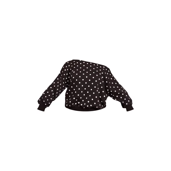 Noir Délavé Sweat Shape À Bords Bruts Et Épaule Tombante