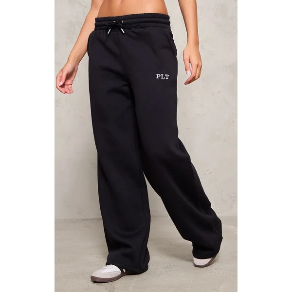 Noir Joggers Larges Oversize Effet Délavé