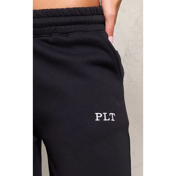 Noir Joggers Larges Oversize Effet Délavé