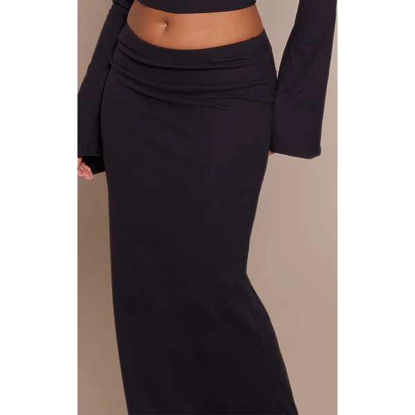 Noir Jupe Maxi Shape Toucher Doux