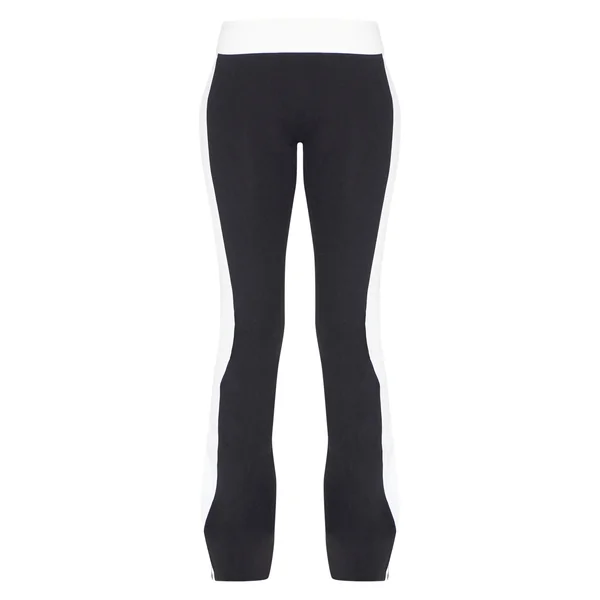 Noir Pantalon De Yoga À Empiècements Contrastants Sculptants