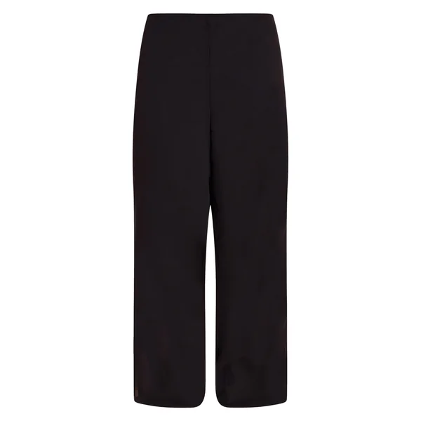 Noir Pantalon Droit En Mousseline