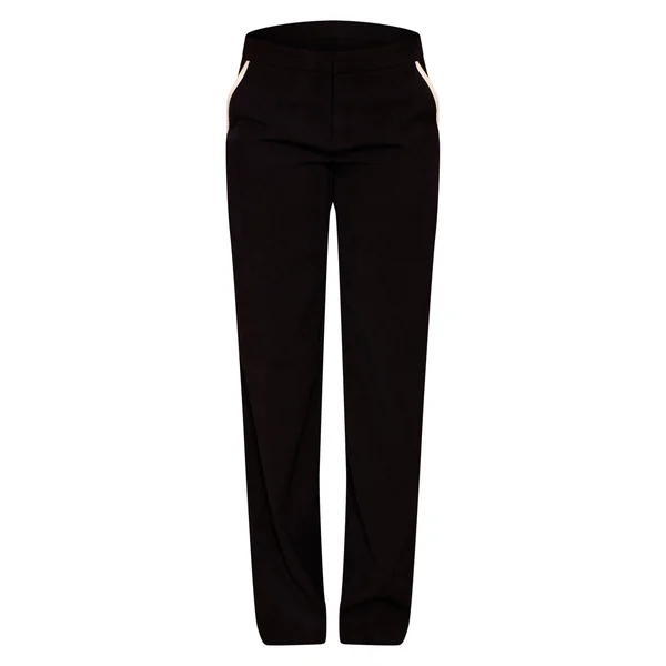 Noir Pantalon Large Tailleur Tissé