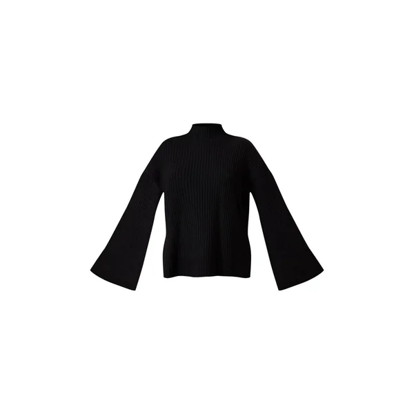Noir Synthétiquell Oversize En Maille Côtelée Luxe Tall