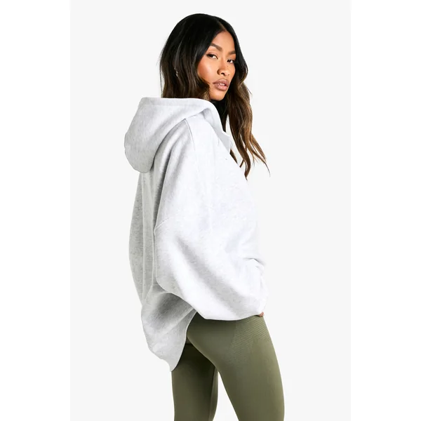 Notch Neck Balloon Sleeve Oversized Hoodie devient Sweat à capuche oversize à encolure à encoche et manches ballon